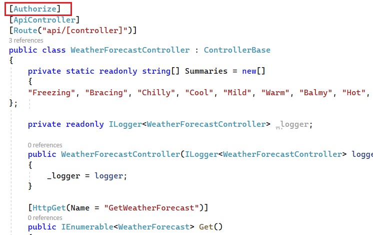 WeatherForecastController